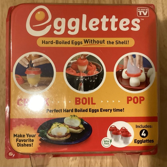 Other - Egglettes HardBoiled Soft Boiled Scrambled any style Egg Maker perfect 4 Easter